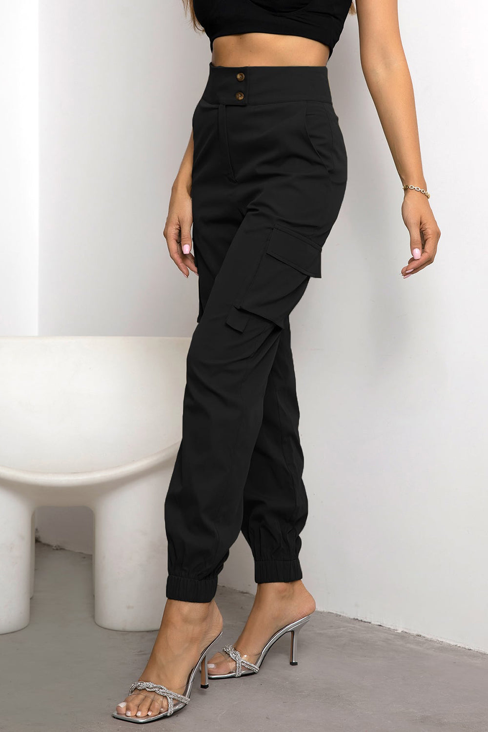 High Waist Cargo Pants