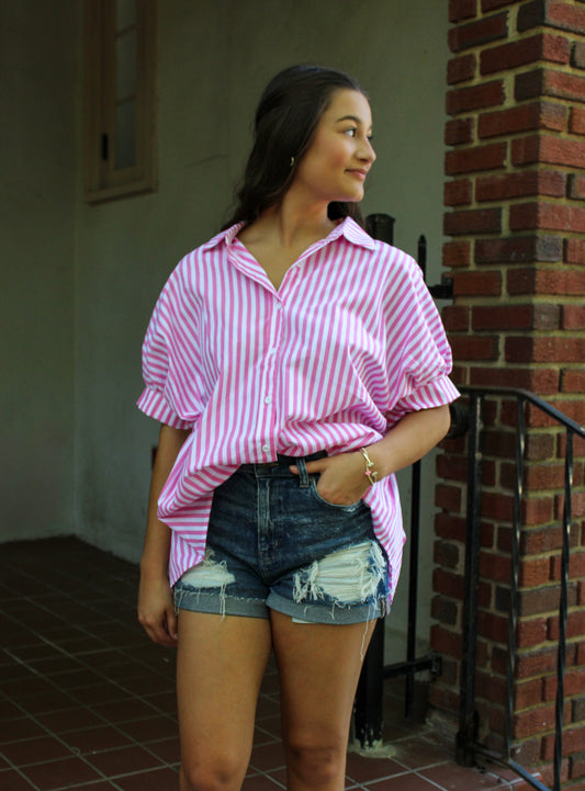 Pink Striped Blouse June.