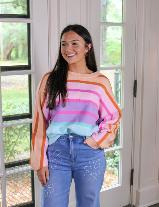 Multicolor Striped Sweater RTS