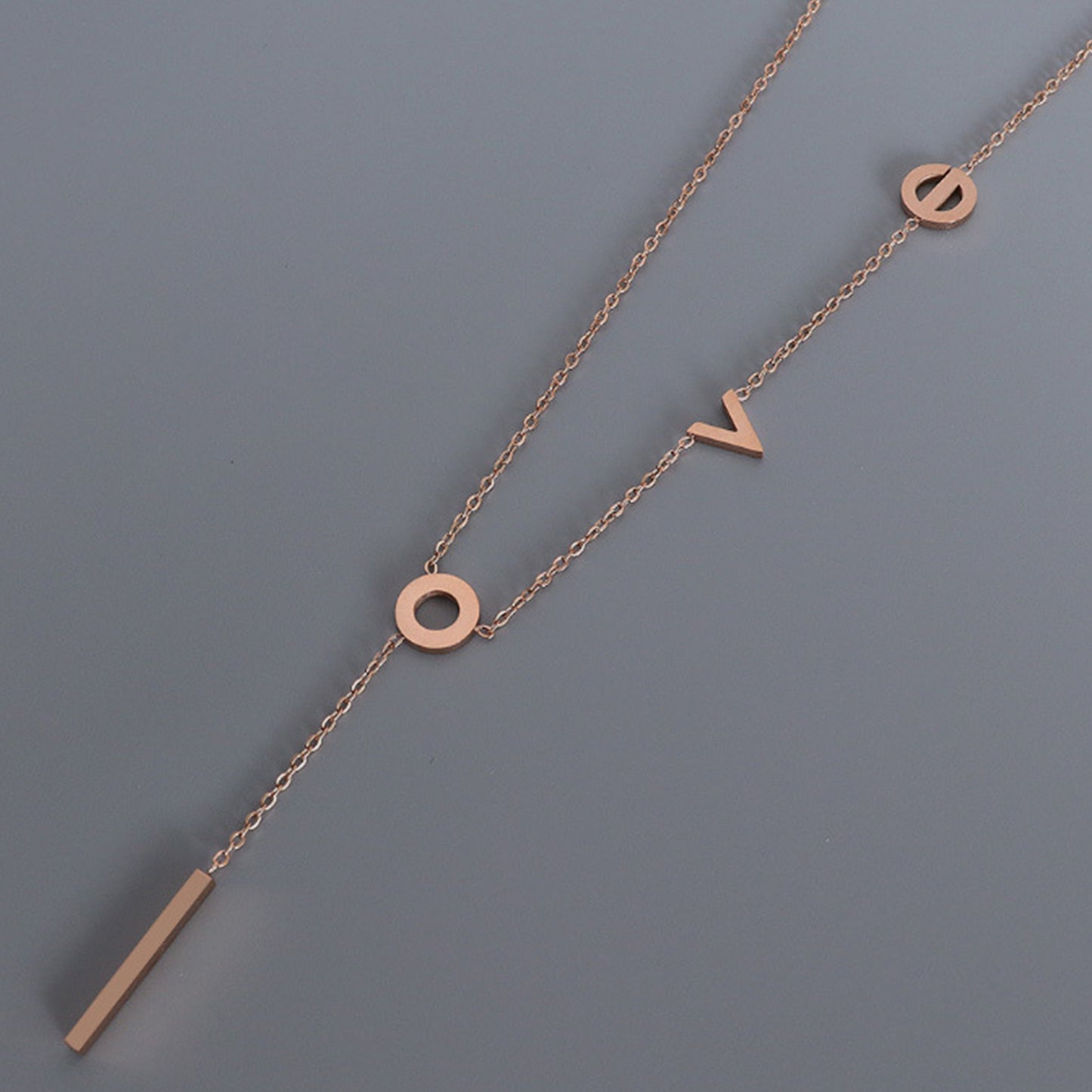 Titanium Letter Necklace