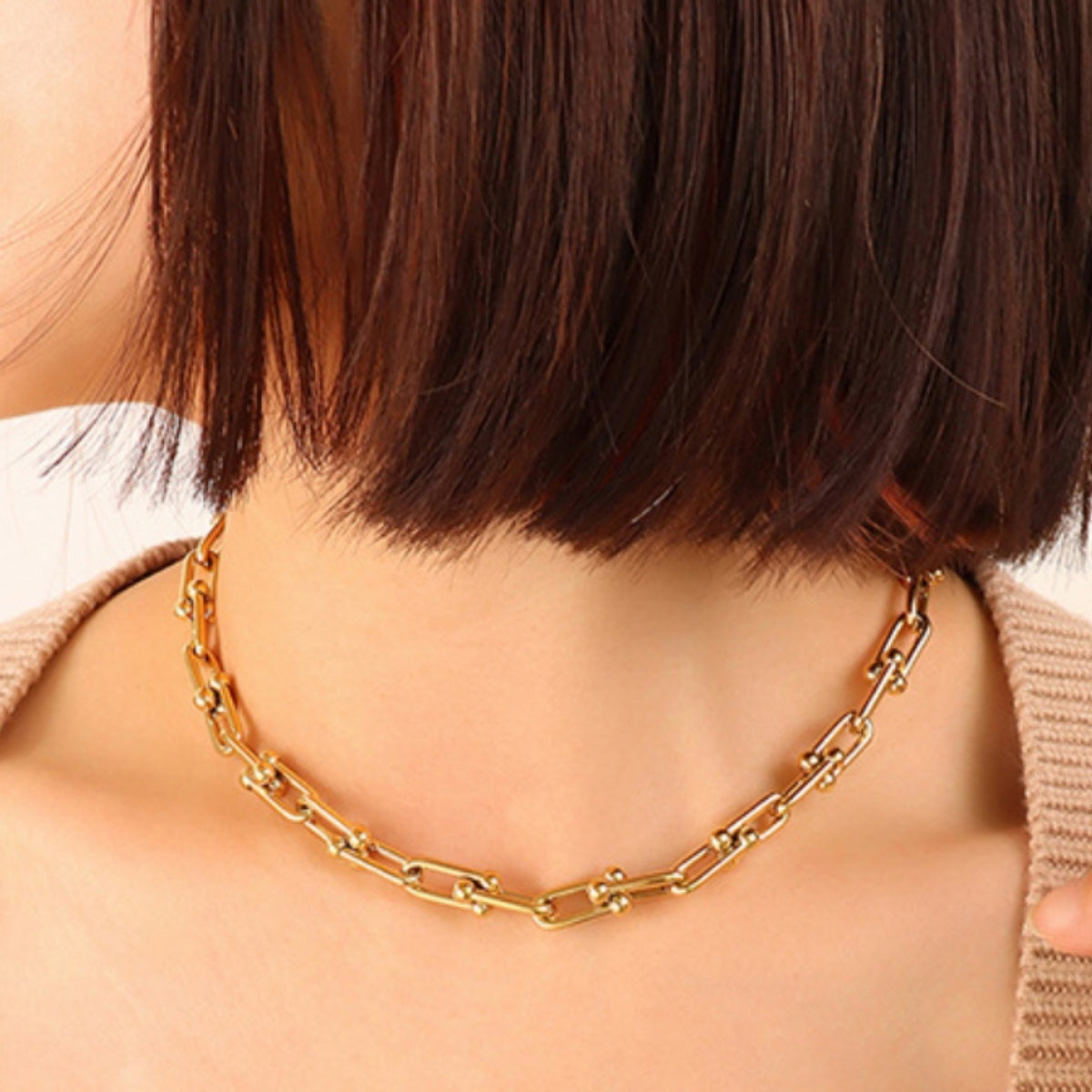 Chunky Chain Titanium Necklace